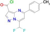 7-Difluoromethyl-5-p-tolyl-pyrazolo[1,5-a]-pyrimidine-3-carbonyl chloride