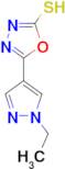 5-(1-Ethyl-1H-pyrazol-4-yl)-[1,3,4]oxadiazole-2-thiol
