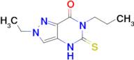 2-Ethyl-5-mercapto-6-propyl-2,6-dihydro-pyrazolo[4,3-d]pyrimidin-7-one