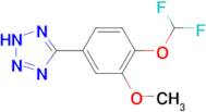 5-(4-Difluoromethoxy-3-methoxy-phenyl)-2H-tetrazole
