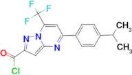 5-(4-Isopropyl-phenyl)-7-trifluoromethyl-pyrazolo-[1,5-a]pyrimidine-2-carbonyl chloride