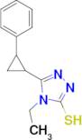 4-Ethyl-5-(2-phenyl-cyclopropyl)-4H-[1,2,4]-triazole-3-thiol