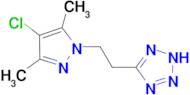 5-[2-(4-Chloro-3,5-dimethyl-pyrazol-1-yl)-ethyl]-2H-tetrazole