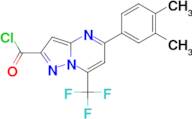 5-(3,4-Dimethyl-phenyl)-7-trifluoromethyl-pyrazolo[1,5-a]pyrimidine-2-carbonyl chloride