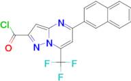 5-Naphthalen-2-yl-7-trifluoromethyl-pyrazolo[1,5-a]pyrimidine-2-carbonyl chloride