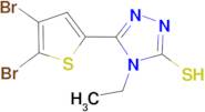 5-(4,5-Dibromo-thiophen-2-yl)-4-ethyl-4H-[1,2,4]-triazole-3-thiol