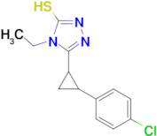 5-[2-(4-Chloro-phenyl)-cyclopropyl]-4-ethyl-4H-[1,2,4]triazole-3-thiol