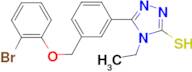 5-[3-(2-Bromo-phenoxymethyl)-phenyl]-4-ethyl-4H-[1,2,4]triazole-3-thiol