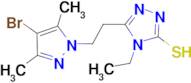 5-[2-(4-Bromo-3,5-dimethyl-pyrazol-1-yl)-ethyl]-4-ethyl-4H-[1,2,4]triazole-3-thiol