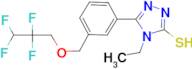 4-Ethyl-5-[3-(2,2,3,3-tetrafluoro-propoxymethyl)-phenyl]-4H-[1,2,4]triazole-3-thiol