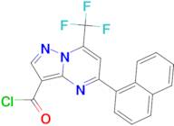 5-Naphthalen-1-yl-7-trifluoromethyl-pyrazolo[1,5-a]pyrimidine-3-carbonyl chloride