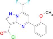 7-Difluoromethyl-5-(2-methoxy-phenyl)-pyrazolo[1,5-a]pyrimidine-3-carbonyl chloride