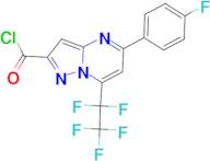 5-(4-Fluoro-phenyl)-7-pentafluoroethyl-pyrazolo[1,5-a]pyrimidine-2-carbonyl chloride