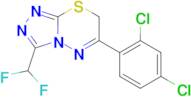 6-(2,4-Dichloro-phenyl)-3-difluoromethyl-7H-[1,2,4]triazolo[3,4-b][1,3,4]thiadiazine