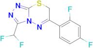 3-Difluoromethyl-6-(2,4-difluoro-phenyl)-7H-[1,2,4]triazolo[3,4-b][1,3,4]thiadiazine