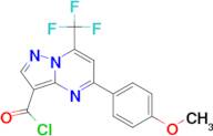 5-(4-Methoxy-phenyl)-7-trifluoromethyl-pyrazolo[1,5-a]pyrimidine-3-carbonyl chloride