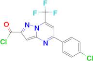 5-(4-Chloro-phenyl)-7-trifluoromethyl-pyrazolo[1,5-a]pyrimidine-2-carbonyl chloride