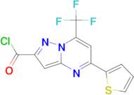 5-Thiophen-2-yl-7-trifluoromethyl-pyrazolo[1,5-a]-pyrimidine-2-carbonyl chloride
