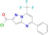 5-Phenyl-7-trifluoromethyl-pyrazolo[1,5-a]-pyrimidine-2-carbonyl chloride