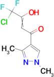 4-Chloro-1-(1,3-dimethyl-1H-pyrazol-4-yl)-4,4-difluoro-butane-1,3-dione