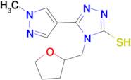 5-(1-Methyl-1H-pyrazol-4-yl)-4-(tetrahydrofuran--2-ylmethyl)-4H-[1,2,4]triazole-3-thiol