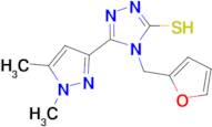 5-(1,5-Dimethyl-1H-pyrazol-3-yl)-4-furan-2-ylmethyl-4H-[1,2,4]triazole-3-thiol