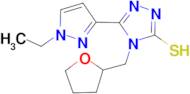 5-(1-Ethyl-1H-pyrazol-3-yl)-4-(tetrahydrofuran-2-ylmethyl)-4H-[1,2,4]triazole-3-thiol