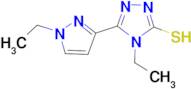 4-Ethyl-5-(1-ethyl-1H-pyrazol-3-yl)-4H-[1,2,4]-triazole-3-thiol
