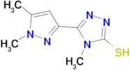 5-(1,5-Dimethyl-1H-pyrazol-3-yl)-4-methyl-4H-[1,2,4]triazole-3-thiol