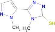 4-Methyl-5-(2-methyl-2H-pyrazol-3-yl)-4H-[1,2,4]triazole-3-thiol