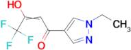 1-(1-Ethyl-1H-pyrazol-4-yl)-4,4,4-trifluorobutane-1,3-dione