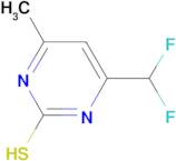 4-(Difluoromethyl)-6-methylpyrimidine-2-thiol