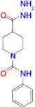 4-Hydrazinocarbonyl-piperidine-1-carboxylic acidphenylamide