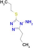 3-Propyl-5-propylsulfanyl-[1,2,4]triazol-4-ylamine