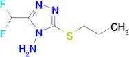 3-Difluoromethyl-5-propylsulfanyl-[1,2,4]triazol-4-ylamine