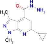 6-Cyclopropyl-1,3-dimethyl-1H-pyrazolo[3,4-b]pyridine-4-carboxylic acid hydrazide
