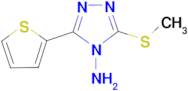 3-Methylsulfanyl-5-thiophen-2-yl-[1,2,4]triazol-4-ylamine