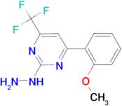 [4-(2-Methoxy-phenyl)-6-trifluoromethyl-pyrimidin-2-yl]-hydrazine