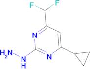 (4-Cyclopropyl-6-difluoromethyl-pyrimidin-2-yl)-hydrazine