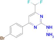 [4-(4-Bromo-phenyl)-6-difluoromethyl-pyrimidin-2-yl]-hydrazine