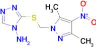 3-(3,5-Dimethyl-4-nitropyrazol-1-ylmethylsulfanyl)-[1,2,4]triazol-4-ylamine