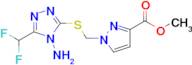 1-(4-Amino-5-difluoromethyl-4H-[1,2,4]triazol-3-ylsulfanylmethyl)-1H-pyrazole-3-carboxylic acidmet…