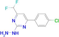 [4-(4-Chloro-phenyl)-6-difluoromethyl-pyrimidin-2-yl]-hydrazine