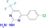 [4-(4-Chloro-phenyl)-6-trifluoromethyl-pyrimidin-2-yl]-hydrazine