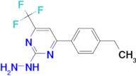 [4-(4-Ethyl-phenyl)-6-trifluoromethyl-pyrimidin-2-yl]-hydrazine