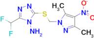 3-Difluoromethyl-5-(3,5-dimethyl-4-nitro-pyrazol-1-ylmethylsulfanyl)-[1,2,4]triazol-4-ylamine