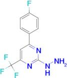 [4-(4-Fluoro-phenyl)-6-trifluoromethyl-pyrimidin-2-yl]-hydrazine