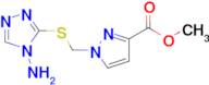 1-(4-Amino-4 H -[1,2,4]triazol-3-ylsulfanylmethyl)-1 H -pyrazole-3-carboxylic acid methyl ester