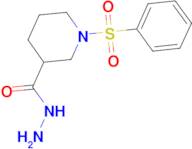 1-Benzenesulfonyl-piperidine-3-carboxylic acid hydrazide