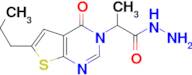 2-(4-Oxo-6-propyl-4 H -thieno[2,3- d ]pyrimidin-3-yl)-propionic acid hydrazide